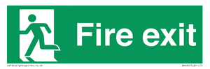 Fire Exit signs without arrows